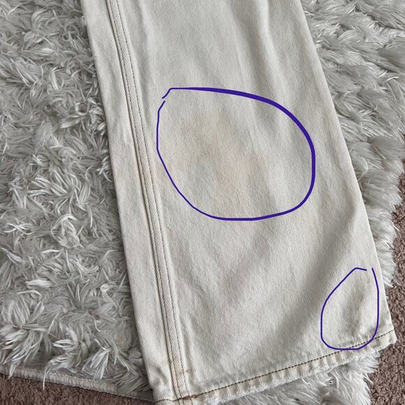 We The Free Free People Cream Jeans Size 28 - Picture 6 of 11